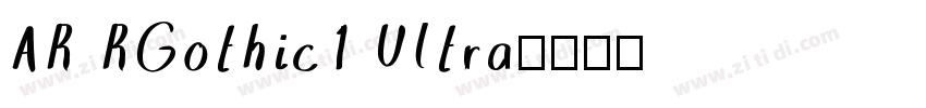 AR RGothic1 Ultra字体转换
